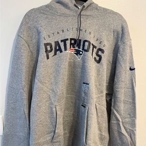 NFL New England Patriots Gray Hoodie